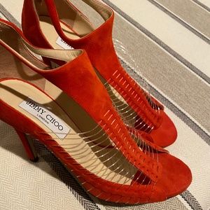 Jimmy Choo Orange sandals sz 39.5